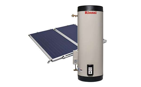 Fawcett_Rinnai_Solar_hot_water_systems Solar Hot Water Installation