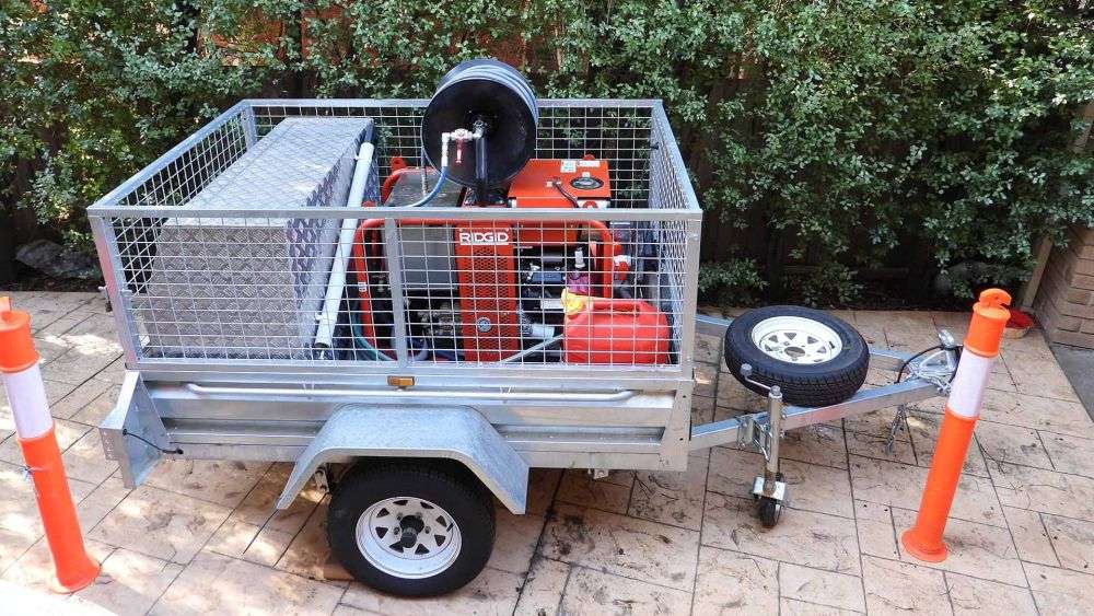 hydrojet drain clearing